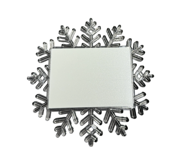 Christmas Hanging Snowflake Ornament Rectangle